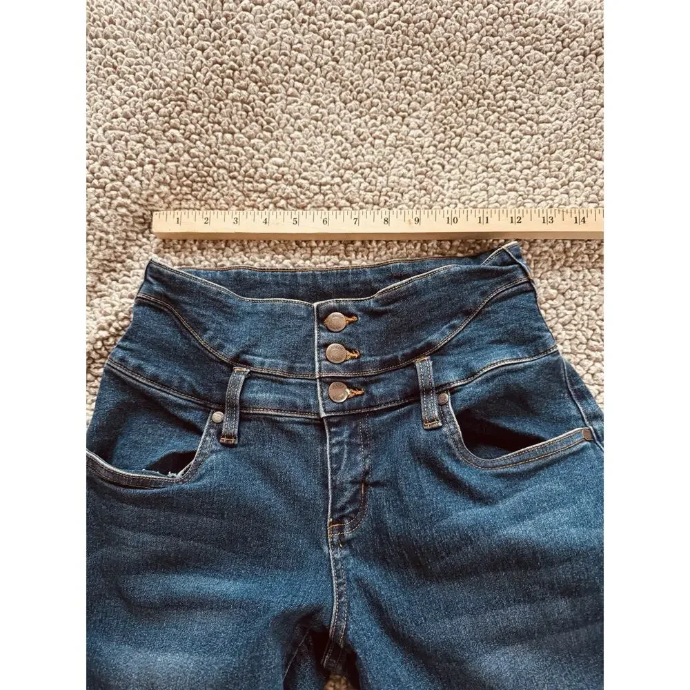 Venus High Waist Double Button Zip Skinny Leg Stretch Jeans Women’s Sz 6